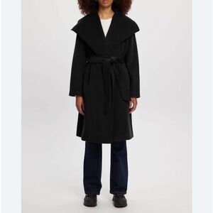 NWT Noize Lena Long Length Vegan Wool Coat small